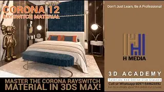 Master the corona Rayswitch material in 3ds max! (Malayalam)