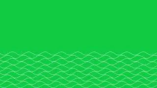 Green Screen Wave Animation | Ocean Waves Template | Sound Waves Template | Creative Works
