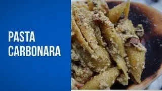 Шикарная ПАСТА КАРБОНАРА в зимнем лесу /Posh PASTA CARBONARA in the winter forest
