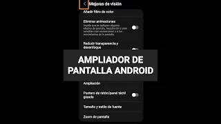 Ampliador de pantalla en Android