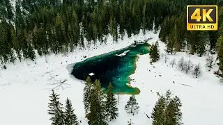 The Frozen Lake of Caumasee, Switzerland | DJI Air 2s Cinematic 4K Video