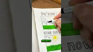 Disegni dei bimbi anni 90 vs adesso😳🤯