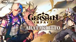 【SanyMuCos】Genshin Impact Arataki Itto Cosplay Costume Plus Size Detail Show