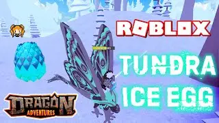 ROBLOX DRAGON ADVENTURES TUNDRA! Finding + Hatching ICE EGGS, Getting Snow, New Moths!