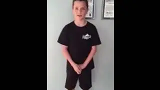 Jonah talks about why he loves karate at Just For Kicks