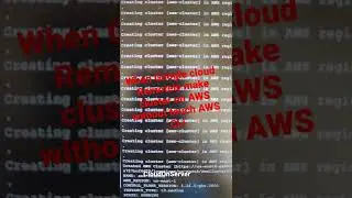 Built AWS cluster from Google cloud without touch AWS CLI