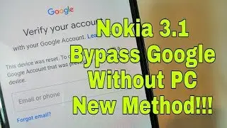 Nokia Ta-1049 3.1 Frp Bypass Remove Google Account 9.0 100% Working