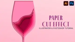 Create Paper Cut Effect Part 1 |  Illustrator & Photoshop Tutorial