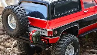 Traxxas TRX-4 Swing Away Tire Carrier Install | Traxxas TRX4 K5 Blazer