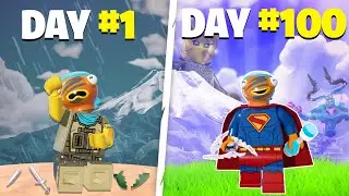 I Survived 100 Days of Super Powers on LEGO Fortnite Odyssey