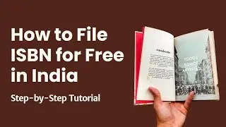 How to Apply for an ISBN in India - Get a FREE ISBN for Your Book (Simple Guide)
