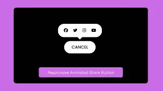🌟 CREATE A RESPONSIVE ANIMATED SHARE BUTTON 🌟