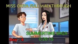 Miss Okita Full Walkthrough | Summertime Saga 0.20.15 | Miss Okita Complete Storyline Day - 4