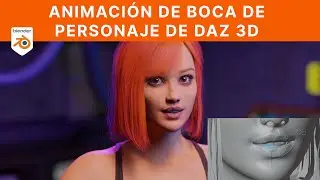 Animación de boca de personaje de DAZ 3D - Animación de rig