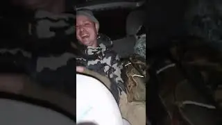 едем с охоты на лося