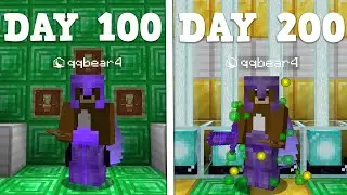 I Survived 200 Days in HARDCORE Minecraft...