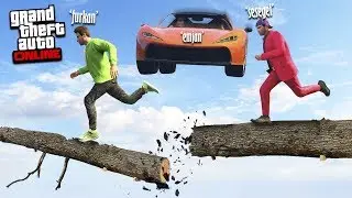 AĞAÇLARIN ÜSTÜNDE PARKUR YAPARAK ARABADAN KAÇ !! - GTA 5 Online (FurkanYamanHD,Sesegel,Ümidi)