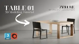 Table 01 by ZaraHome | Speed - Modeling Tutorial in 3ds Max