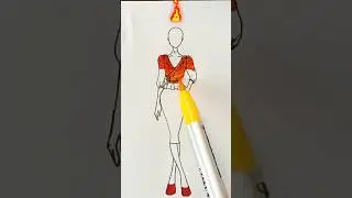 Fire🔥#shortsfeed #satysfying #colors #shorts #artfashion #dress #model #viralvideo #ytshorts #art