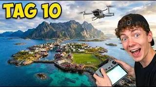 Tag 10: Henningsvær von oben – Atemberaubende Drohnenaufnahmen in Norwegen!