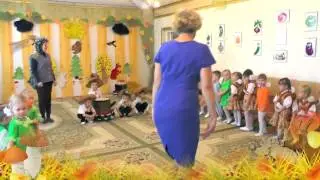 Игра с Ёжиком на осеннем утреннике 2015  в младшей группе.