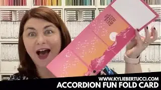 🔴 Accordion fun fold Card with Enjoy the Journey Suite