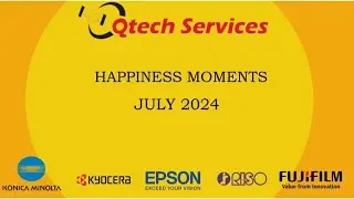 Qtech Services July month happiness moment | #kyoceramachineinstallation #printer #copier #scanner