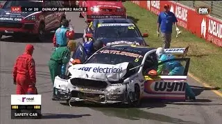 Josh Kean PAINFUL CRASH!! Super2 2017 Clipsal 500