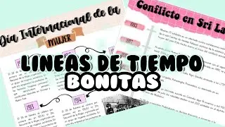 Como hacer LINEAS DE TIEMPO BONITAS en WORD