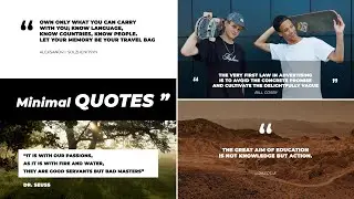 Minimal Animated Quotes | After Effects, Premiere Pro, FCPX and DaVinci Resolve Video Template