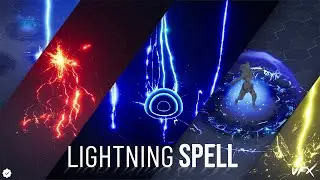 Lightning Spells VFX  Pack Unreal Engine Preview