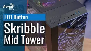 Skribble Mid Tower Case - How to Control the RGB Lighting with the PC LED Button