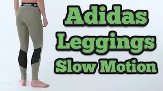 Adidas Fitness Leggings - 4k Try on + slow motion