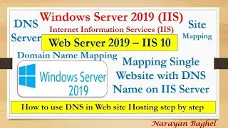 Web Server 2019 – IIS 10 DNS- Domain Name Mapping with Website, Mapping Single Website with DNS - 06