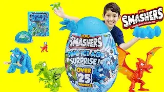 Smashers Series 4 Dino Ice Age Surprise! Giant Egg Review !
