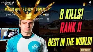 KING OF PUBG! SHROUD IS THE BEST PLAYER! NEED A NERF! TEAM RANK 1! [TWITCH STREAM]