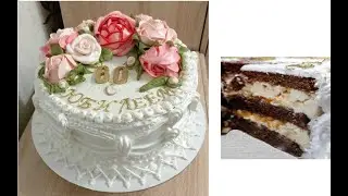 ТОРТ С НУГОЙ И ОРЕХАМИ