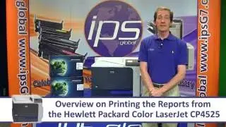 HP CP4525 - Printing the Report Pages
