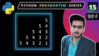 Star Patterns Python Program #15 | Star Patterns python playlist