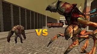 Half-Life vs left 4 dead NPCS - Tank VS Antlion
