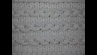 PATTERN CHAIN ​​WITH KNITTING NEEDLES.
