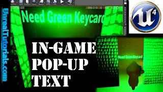 Unreal Engine 4 Tutorial - In-game Pop-up Text