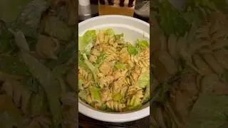 TikTok  Viral Chicken Caesar Pasta Salad #saladrecipe #tiktokrecipe