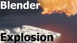 Blender tutorial : explosion interacting with objects