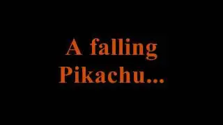 A falling Pikachu
