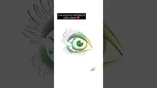 In the Eye of the Beholder. B&W W/ a splash #drawing #art #digitalart #monochrome #truemob #beauty