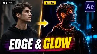 How to Create Find Edges And Glow Effect in Adobe After Effects