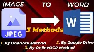 How to Convert Image to Editable Text? Convert Picture into Text l Convert Image to Text in MS Word