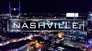 Nashville, Tennessee At Night | 4K Drone Footage