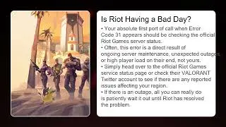 How to Fix VALORANT Error Code 31 (Login Queue Error)